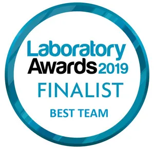 Laboratory Awards 2019 finalist Best Team badge Chrome Cast