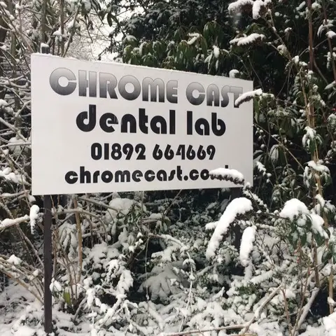Denture and framework example 12 Chrome Cast Dental Laboratory East Sussex